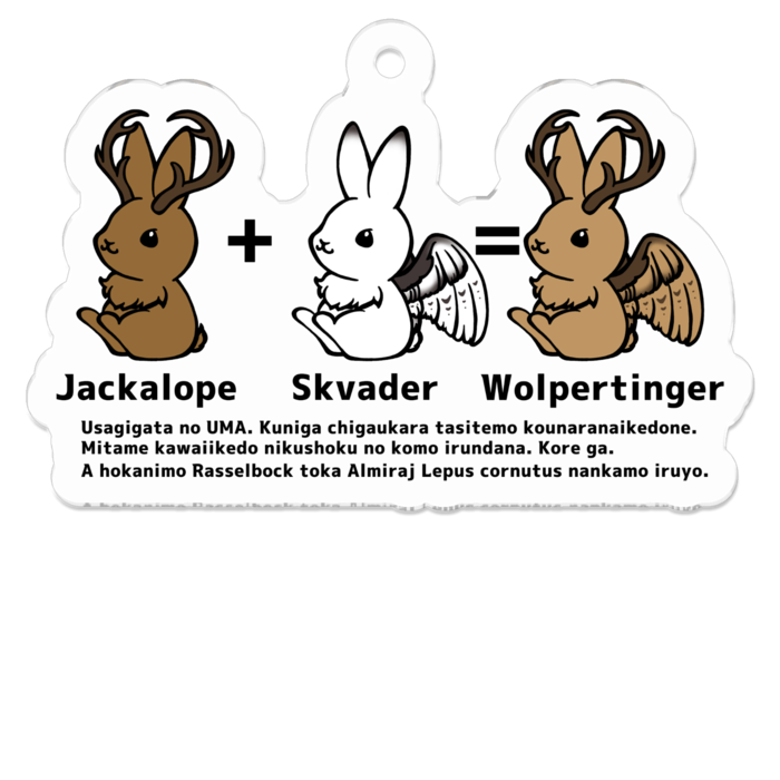 アクリルキーホルダー - 50 x 50 (mm)