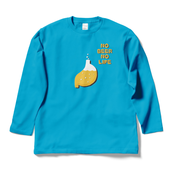 ロングスリーブTシャツ - L - ターコイズ