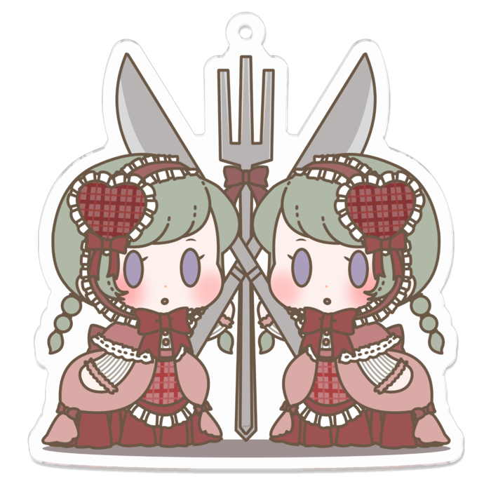 アクリルキーホルダー - 70 x 70 (mm)