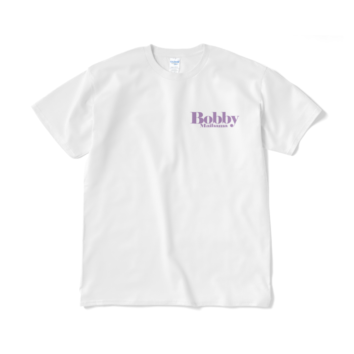 BobbyのTシャツ（ワンポイントロゴ・ライトパープル） - XL