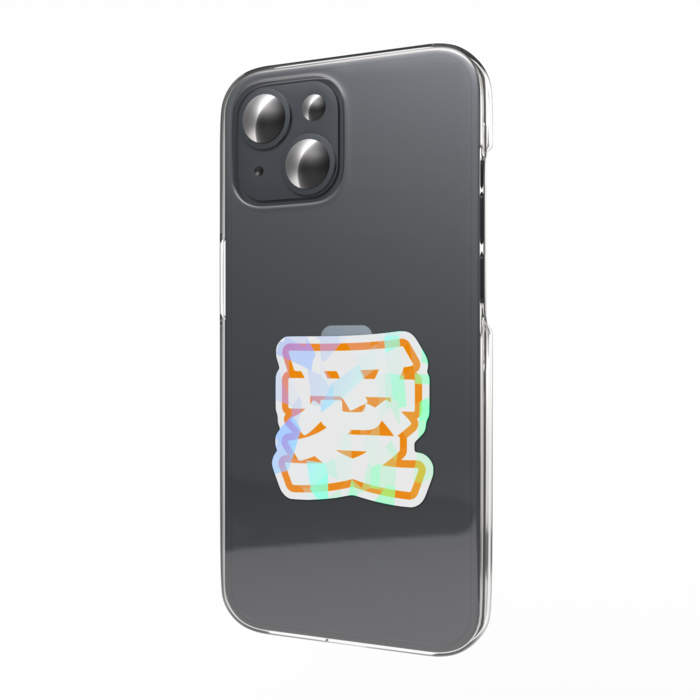 ホログラムスマホステッカー - 縦