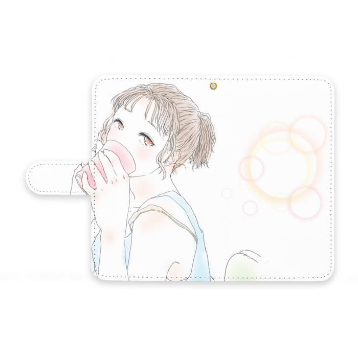 手帳型Androidケース - M - ストラップ穴 あり