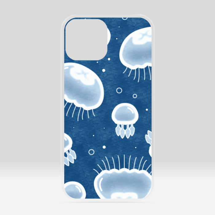 クリアiPhoneケース 青色 iPhone 13mini