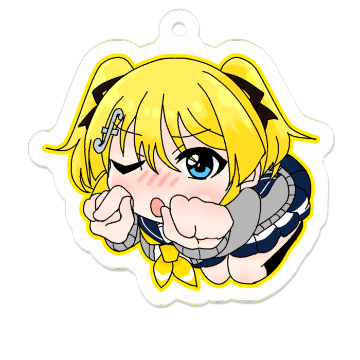 アクリルキーホルダー - 50 x 50 (mm)