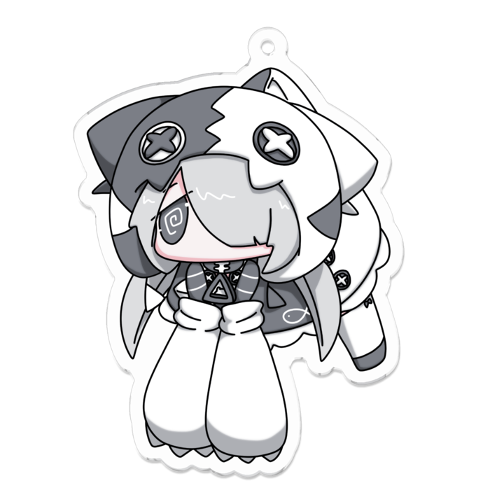 アクリルキーホルダー（コーティング） - 70 x 70 (mm)