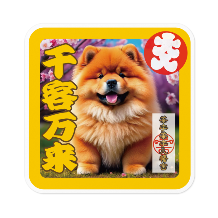 ステッカー - 100 x 100 (mm)