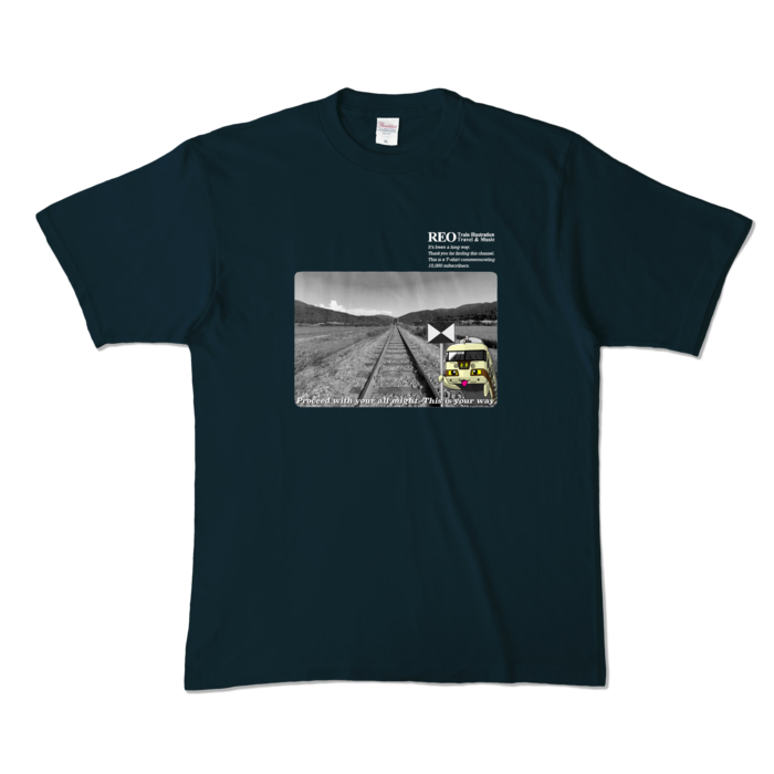 カラーTシャツ - XL - ネイビー (濃色)