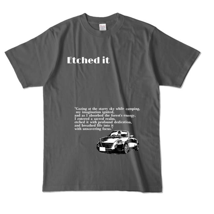カラーTシャツ - L - チャコール (濃色)