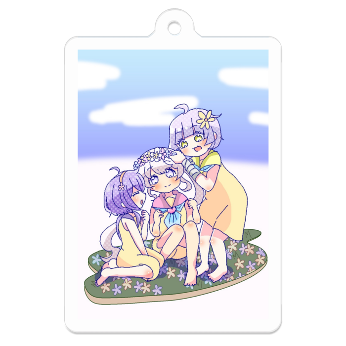 アクリルキーホルダー - 50 x 50 (mm)