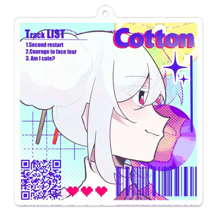 アクリルキーホルダー - 70 x 70 (mm)