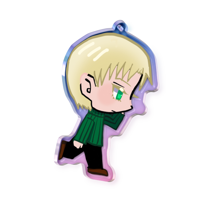 オーロラアクリルキーホルダー - 70 × 70mm