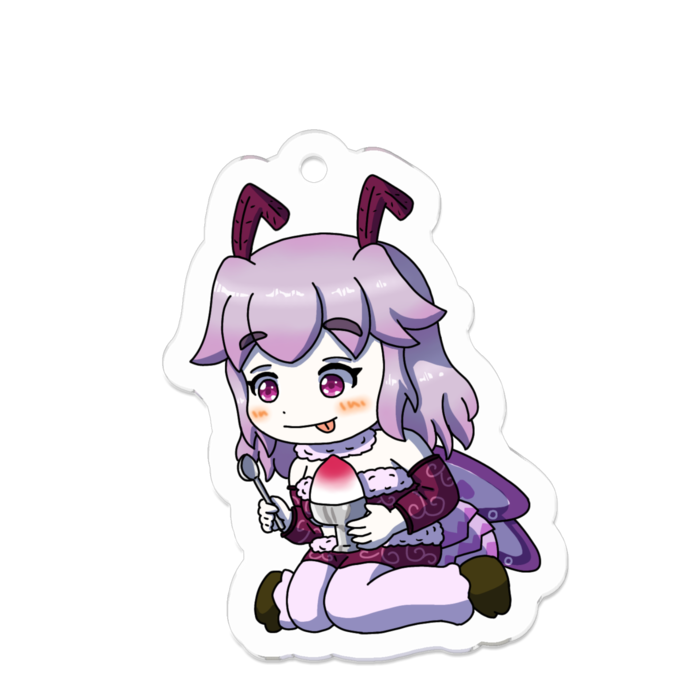 アクリルキーホルダー 線画縁取り- 50 x 50 (mm)