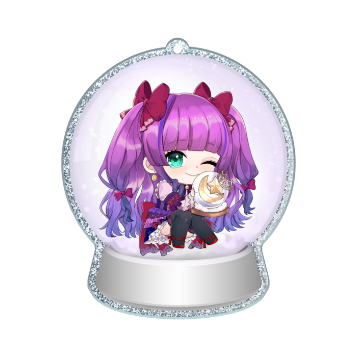 ラメアクリルキーホルダー - 70 × 70mm