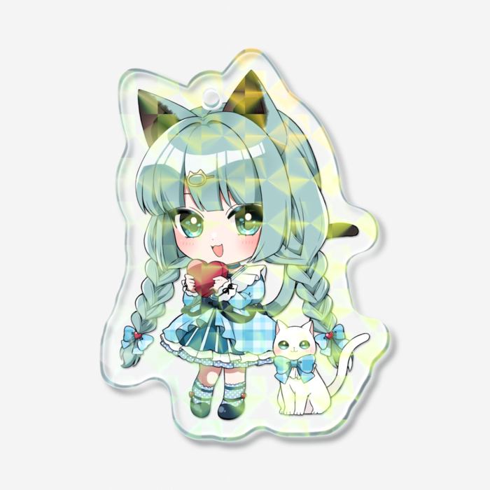 ホログラムアクリルキーホルダー - 50 × 50mm(1)