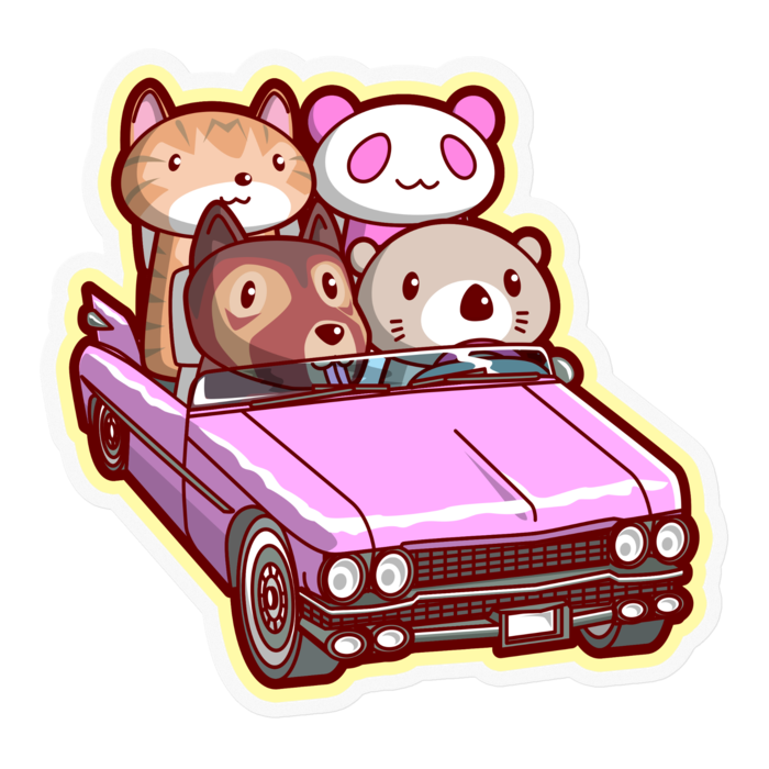 ステッカー - 100 x 100 (mm)