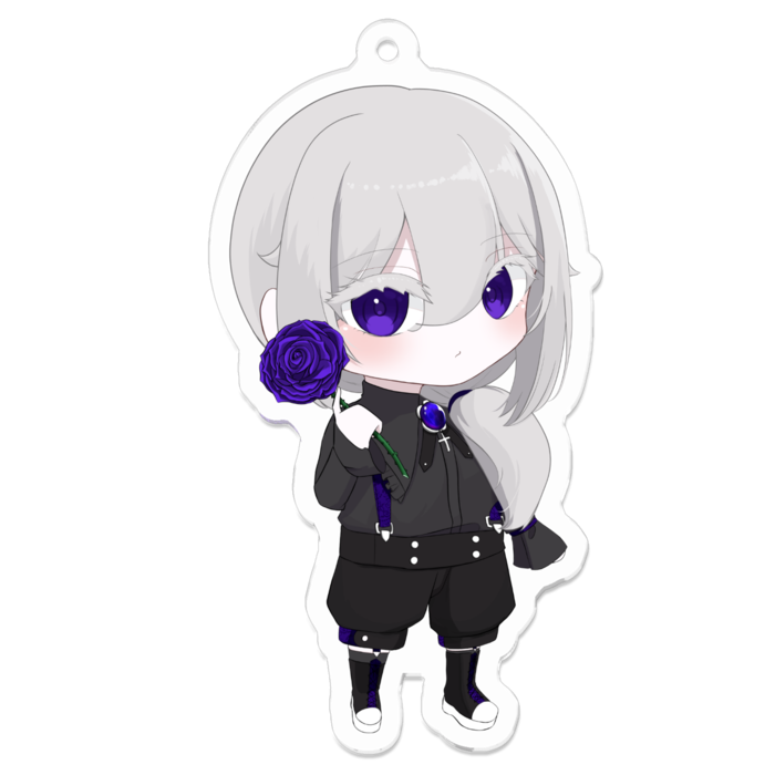 藤沢虎アクリルキーホルダー（コーティング） - 70 x 70 (mm)