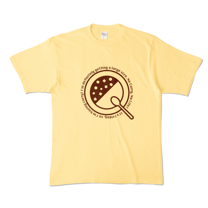 カラーTシャツ - XL - ライトイエロー （淡色）