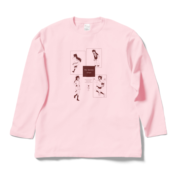 ロングスリーブTシャツ - L - ライトピンク
