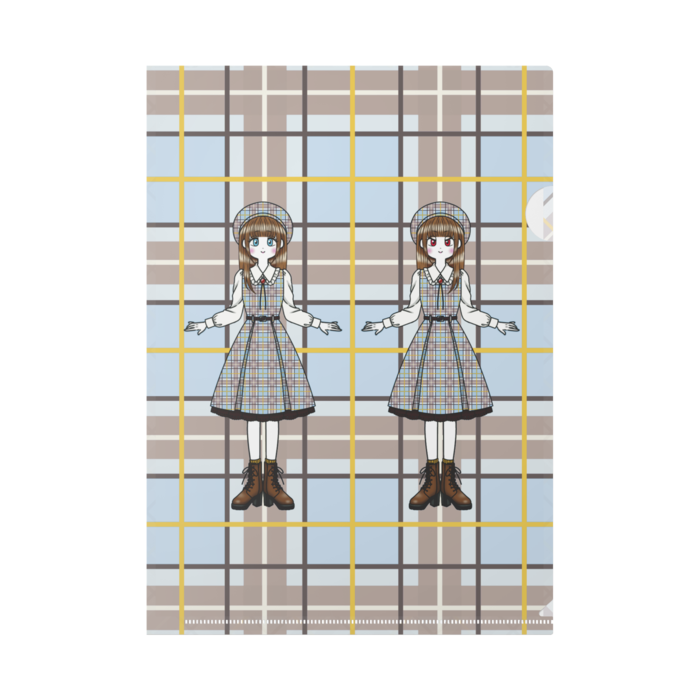 クリアファイル - A4-水色