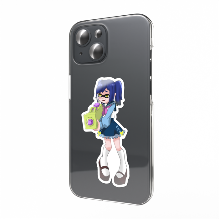 某イカの姿ステッカー