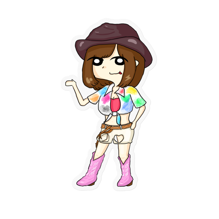 ステッカー - 100 x 100 (mm) (クリアタイプ)