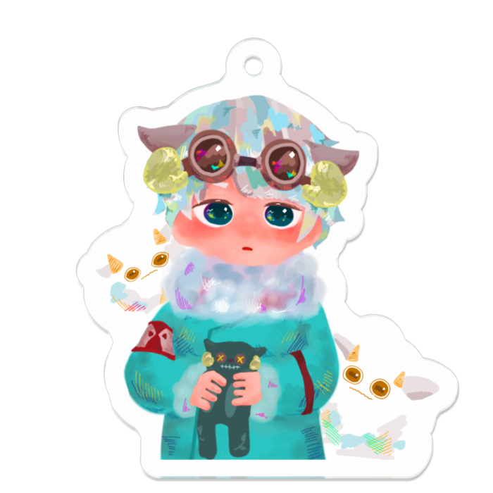 アクリルキーホルダー - 50 x 50 (mm)