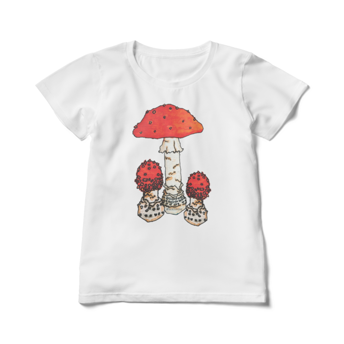 (前面プリント)レディースベニテングTシャツ - L - 白