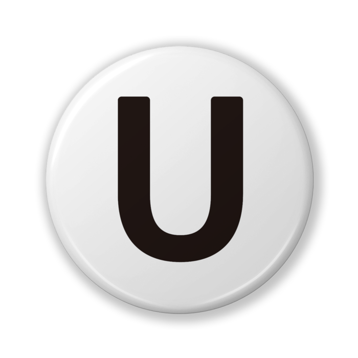 【U（ユー）】缶バッジ- 32mm