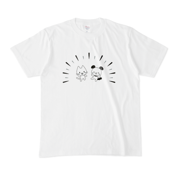 Tシャツ　モノトーン　白色　M