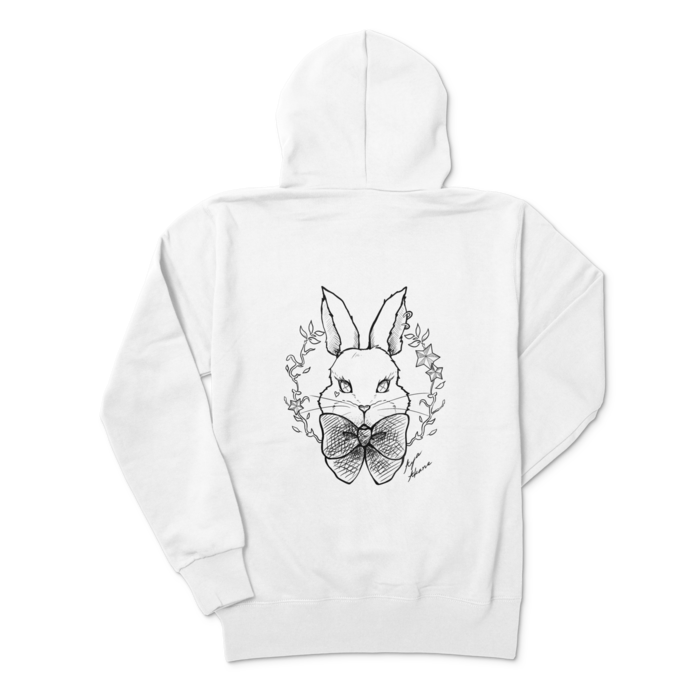 🐰ジップパーカー - M - ホワイト