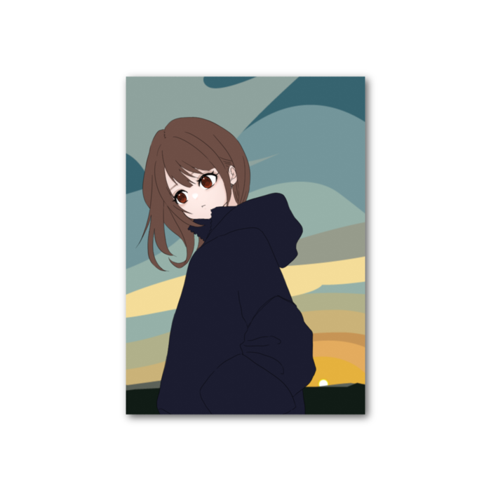 フォト風カード - 縦 - 片面