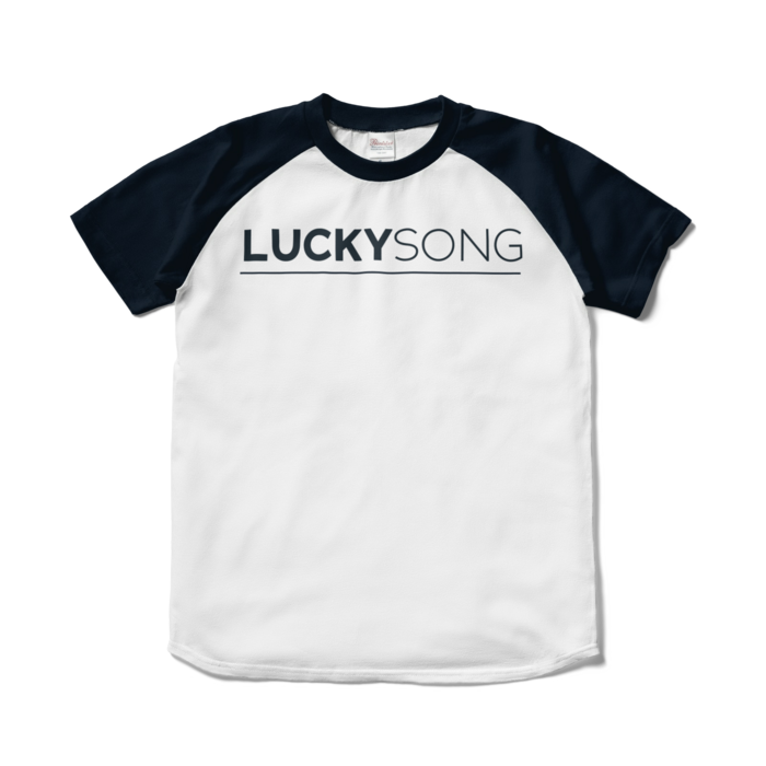 ラグランTシャツ - S - ホワイト×ネイビー