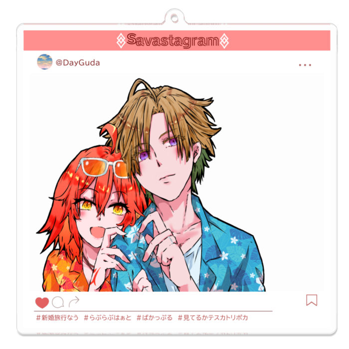 アクリルキーホルダー - 100 x 100 (mm)