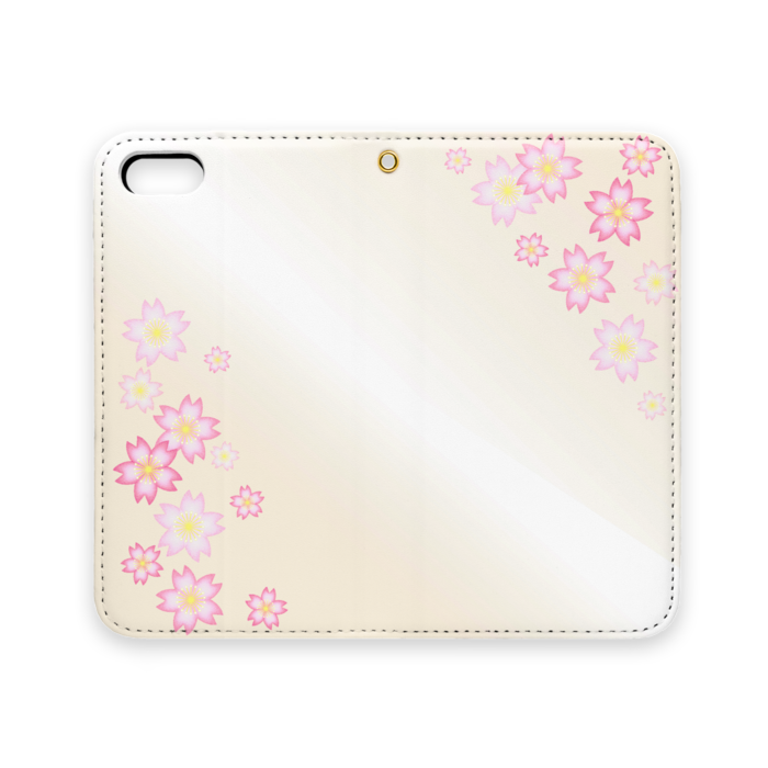 手帳型iPhoneケース(ベルトなし) - iPhone 5 / 5s / SE(第1世代) - ストラップ穴 あり