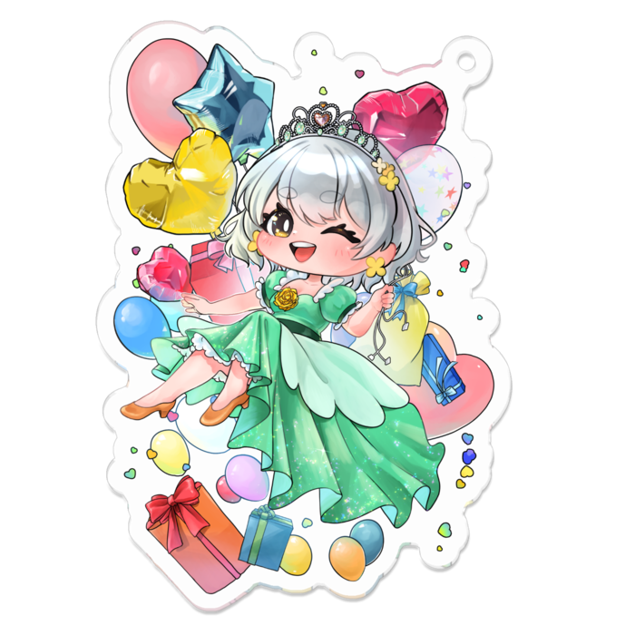 アクリルキーホルダー - 70 x 70 (mm)
