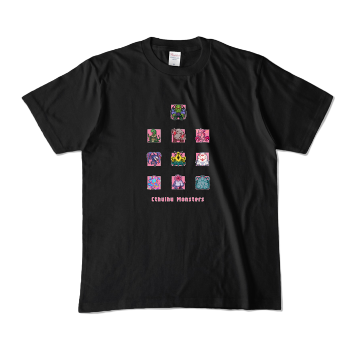 カラーTシャツ - M - ブラック (濃色)【pink】
