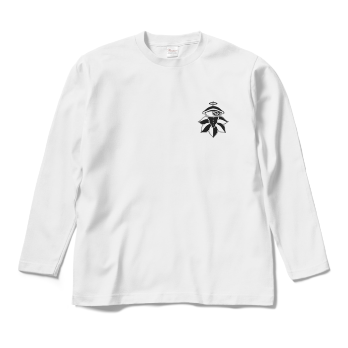 ロングスリーブTシャツ(文字色イエロー)  - M - ホワイト