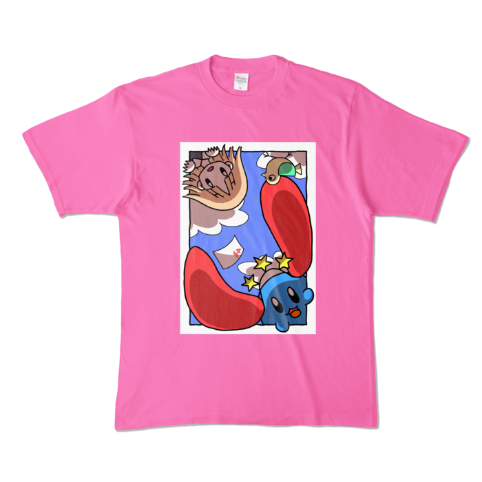 カラーTシャツ - XL - ピンク (濃色)