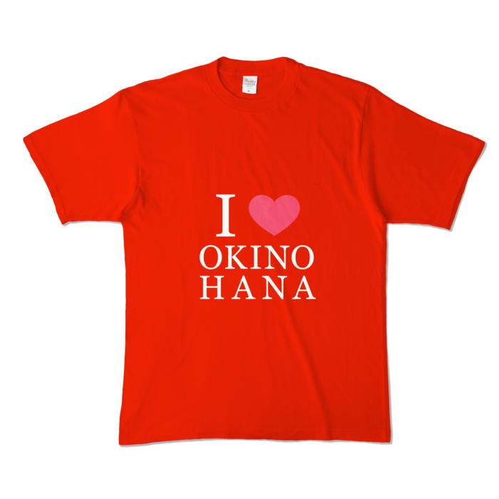 カラーTシャツ - XL - レッド (濃色)(3)