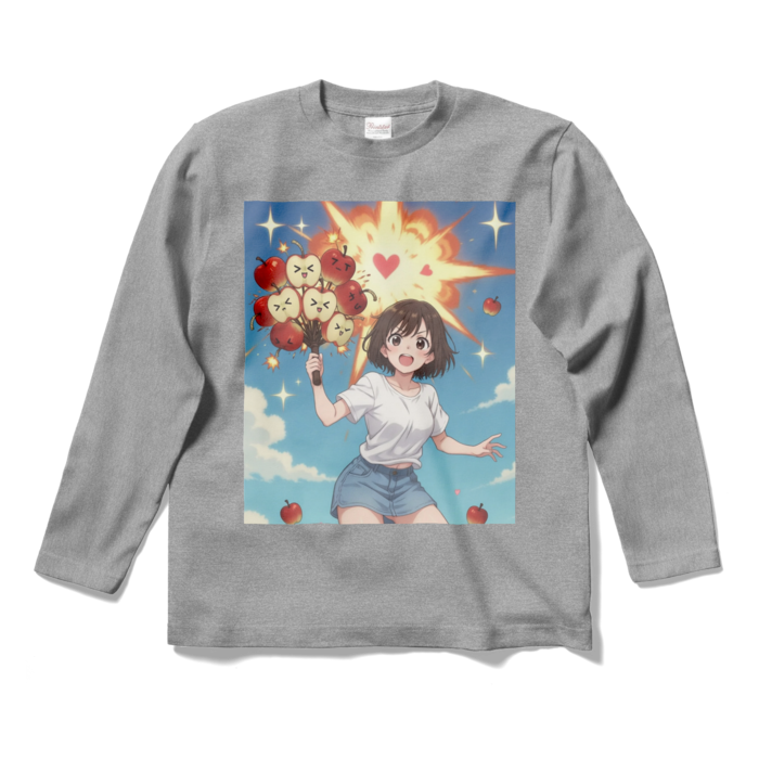 ロングスリーブTシャツ - S - 杢グレー