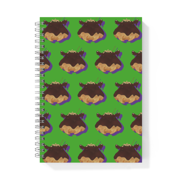 グリーン×パープル　リングノート - A5(4)