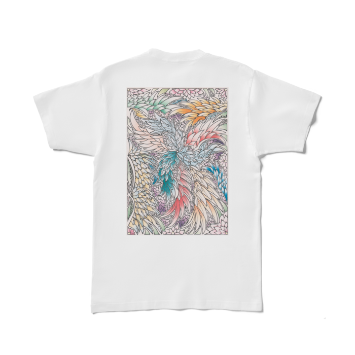Tシャツ - L - 白【背プリント】