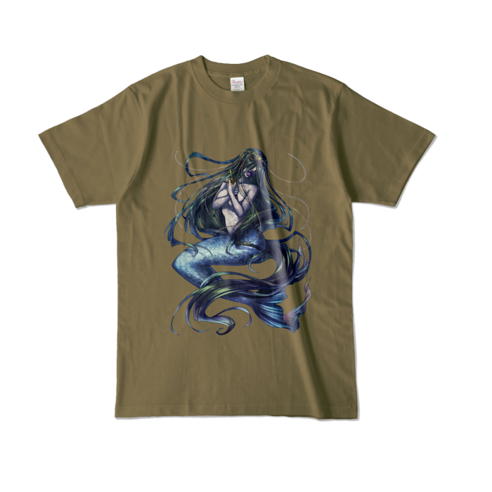 カラーTシャツ - L - オリーブ (濃色)