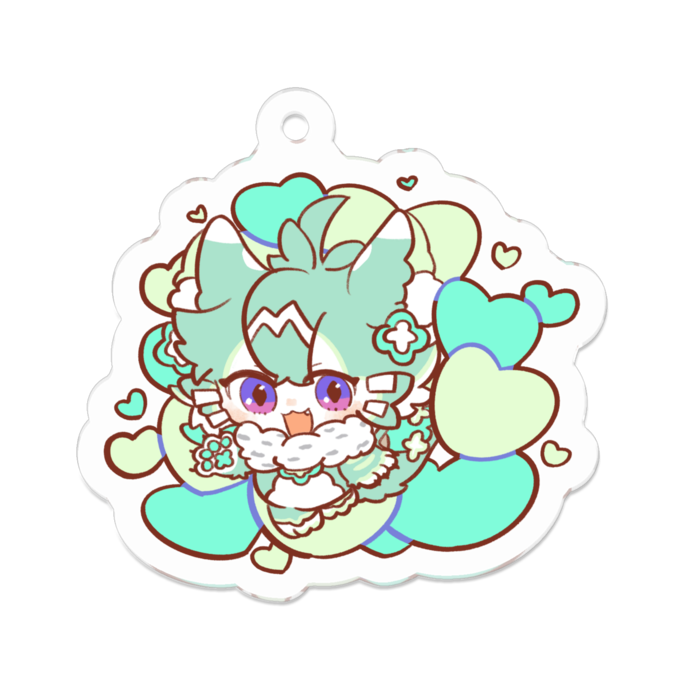 アクリルキーホルダー - 50 x 50 (mm)