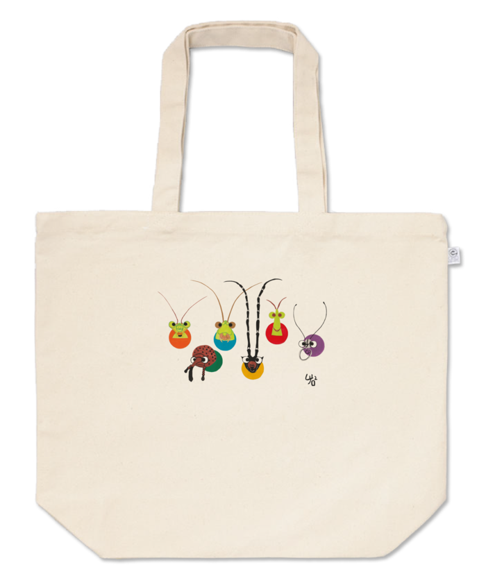 触角のトートバッグ - L - プリント面積小
