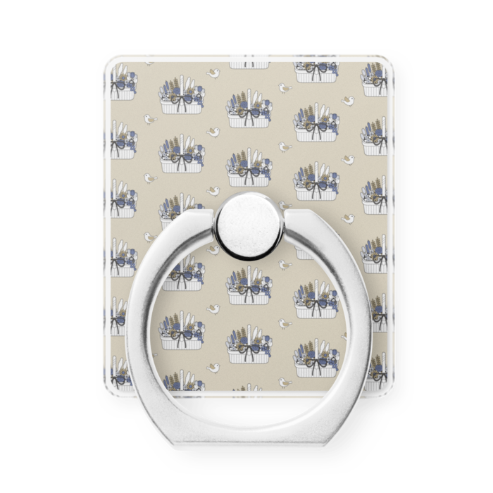 スマホリングB　縦　ベージュ