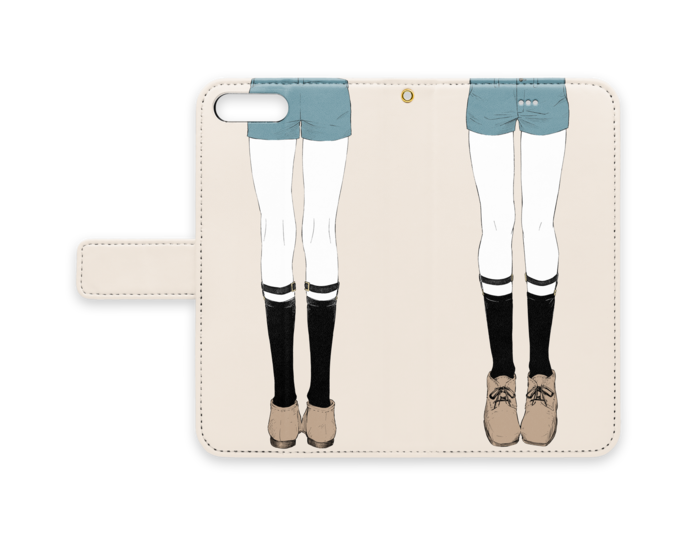 手帳型iPhoneケース - iPhone 8 Plus / 7 Plus - ストラップ穴 あり