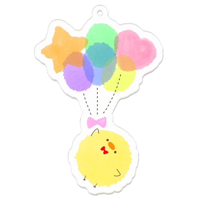 アクリルキーホルダー - 70 x 70 (mm)