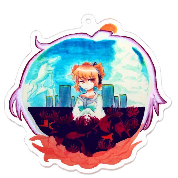 アクリルキーホルダー - 70 x 70 (mm)