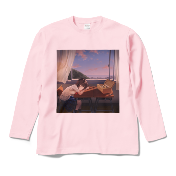 ロングスリーブTシャツ - M - ライトピンク